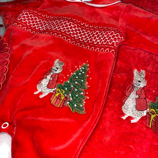 Boys Christmas velour set