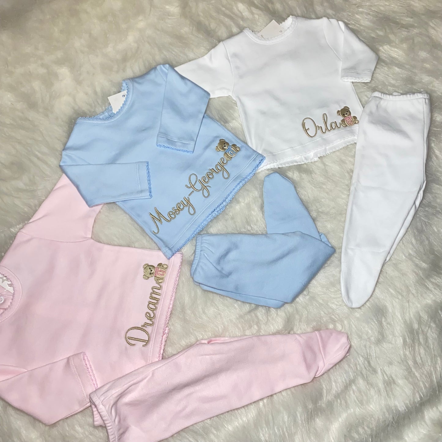 Personalised bear set made to order