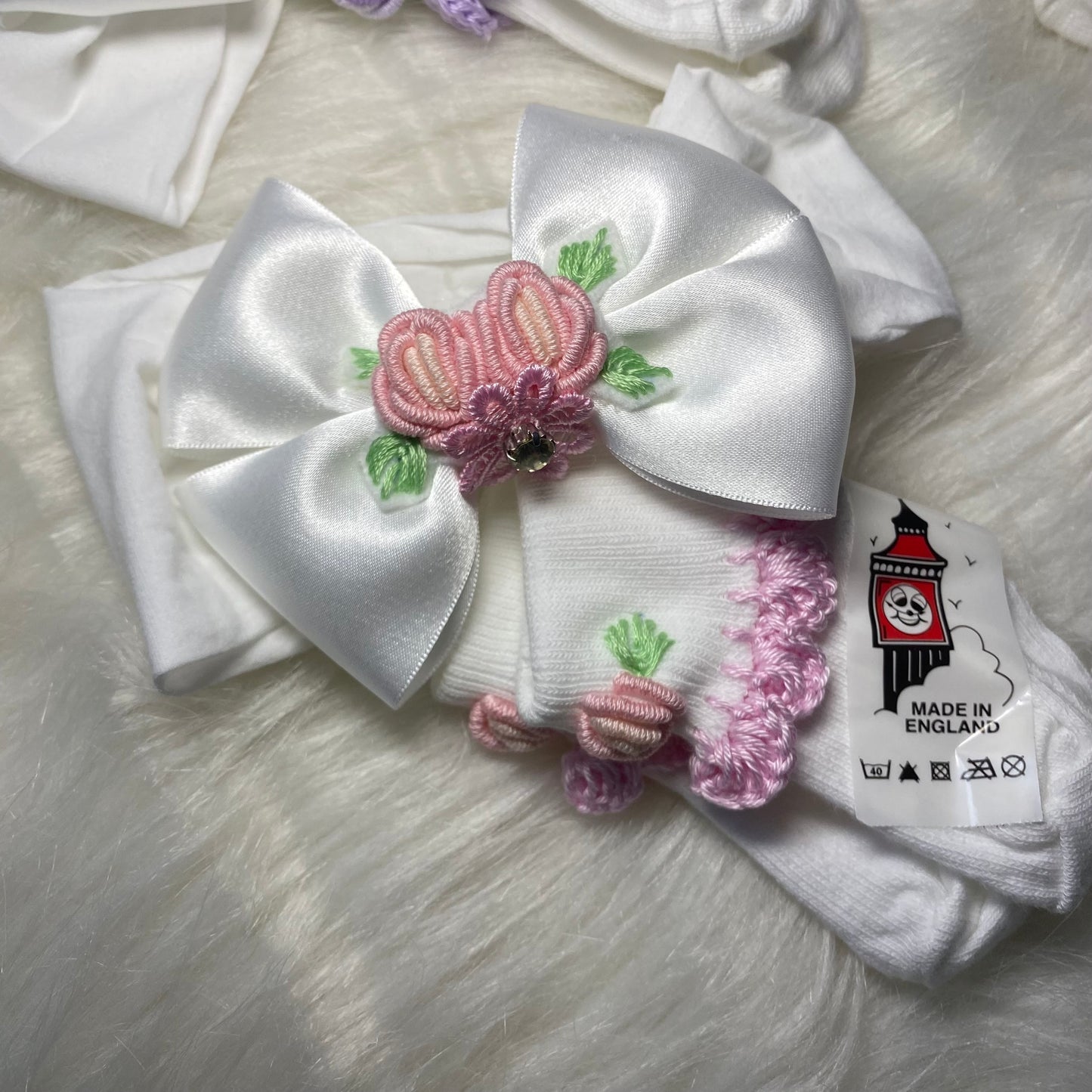 Socks and bow baby set