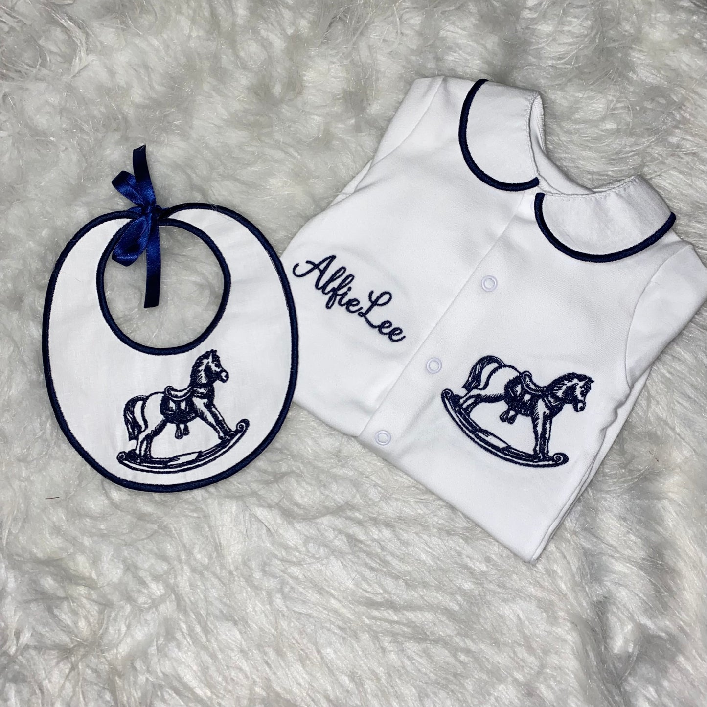 Boys rocking horse set (made to order, can be made in any colour)