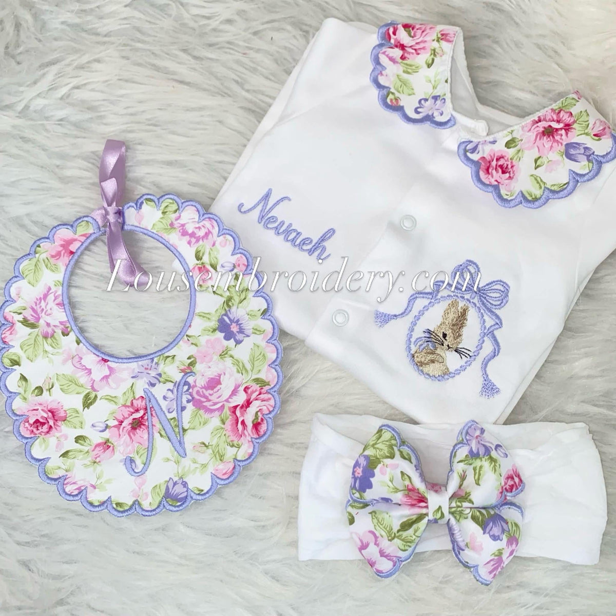 Floral bunny set