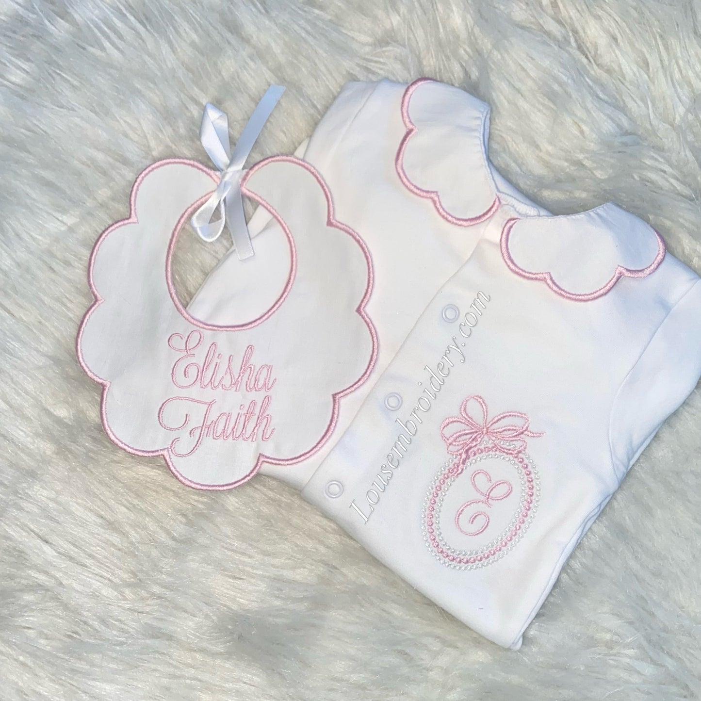 BOW monogram ( JUST SLEEP SUIT) - made to order