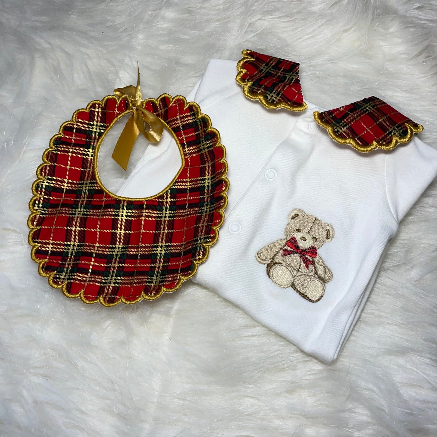Tartan bear set 🐻 (leave name in order notes)