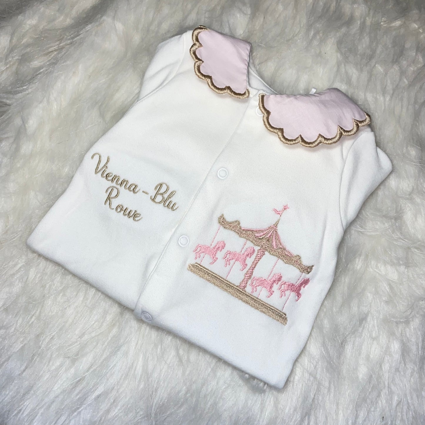 Carousel babygrow MADE TO ORDER