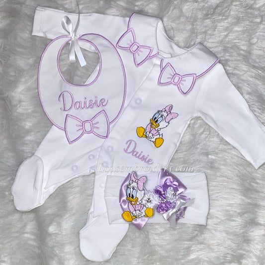 Baby bow duck set
