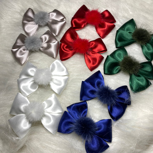 Hand made Pom Pom bows