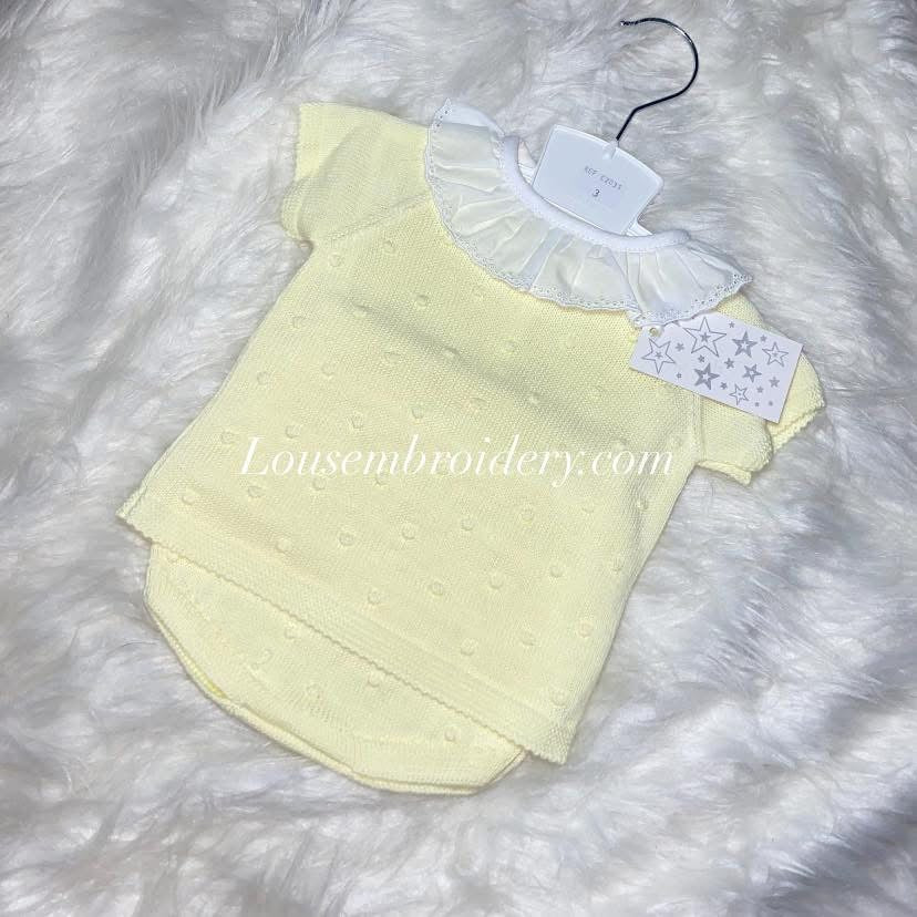 Girls pant set lemon