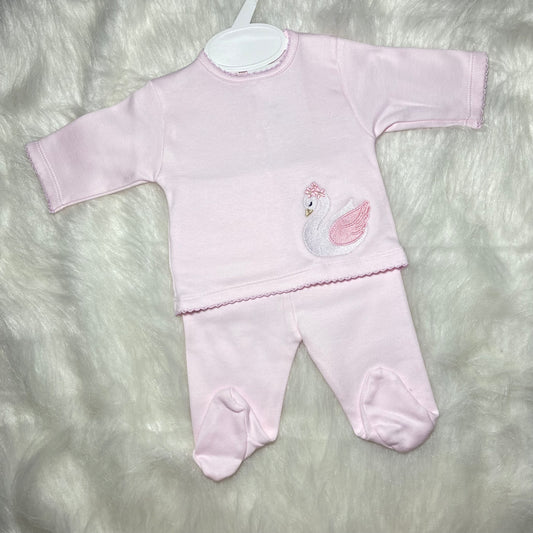 Girls swan set 0m/newborn