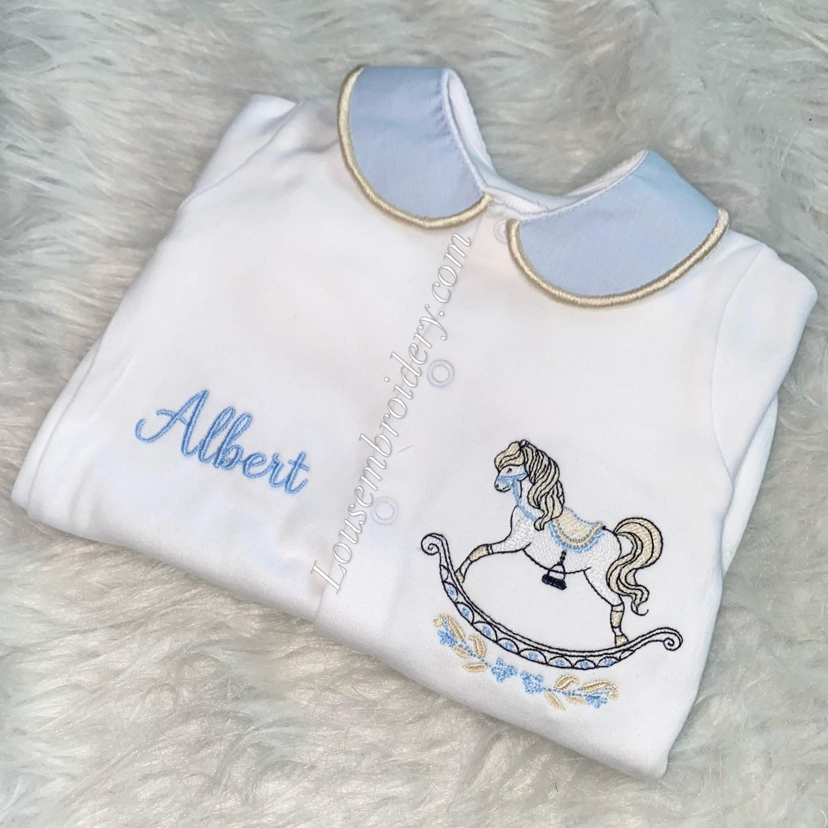 Rocking horse sleepsuit MADE TO ORDER