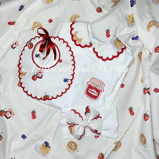 Viral breakfast jam jar set 🥐🍓🫐☕️ ( made to order)