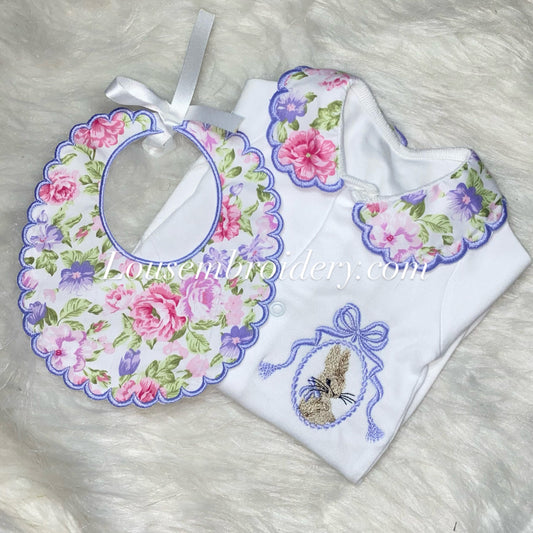 Floral bunny set (made to order)