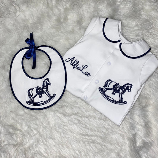Boys rocking horse set (made to order, can be made in any colour)