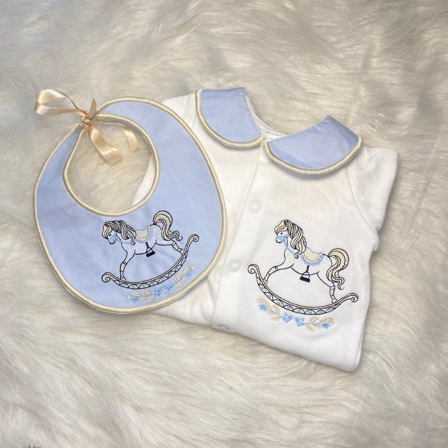 Newborn Boys Rocking horse set