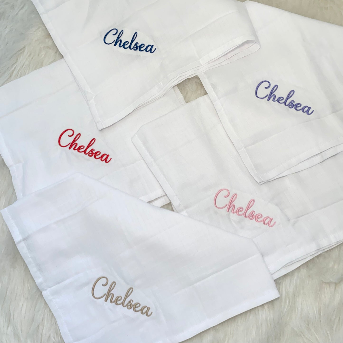 Personalised muslin cloths