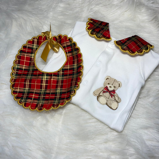 Tartan bear set 🐻 (leave name in order notes)