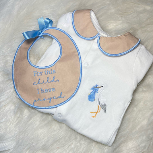 Boys stork set (leave name in the order notes)