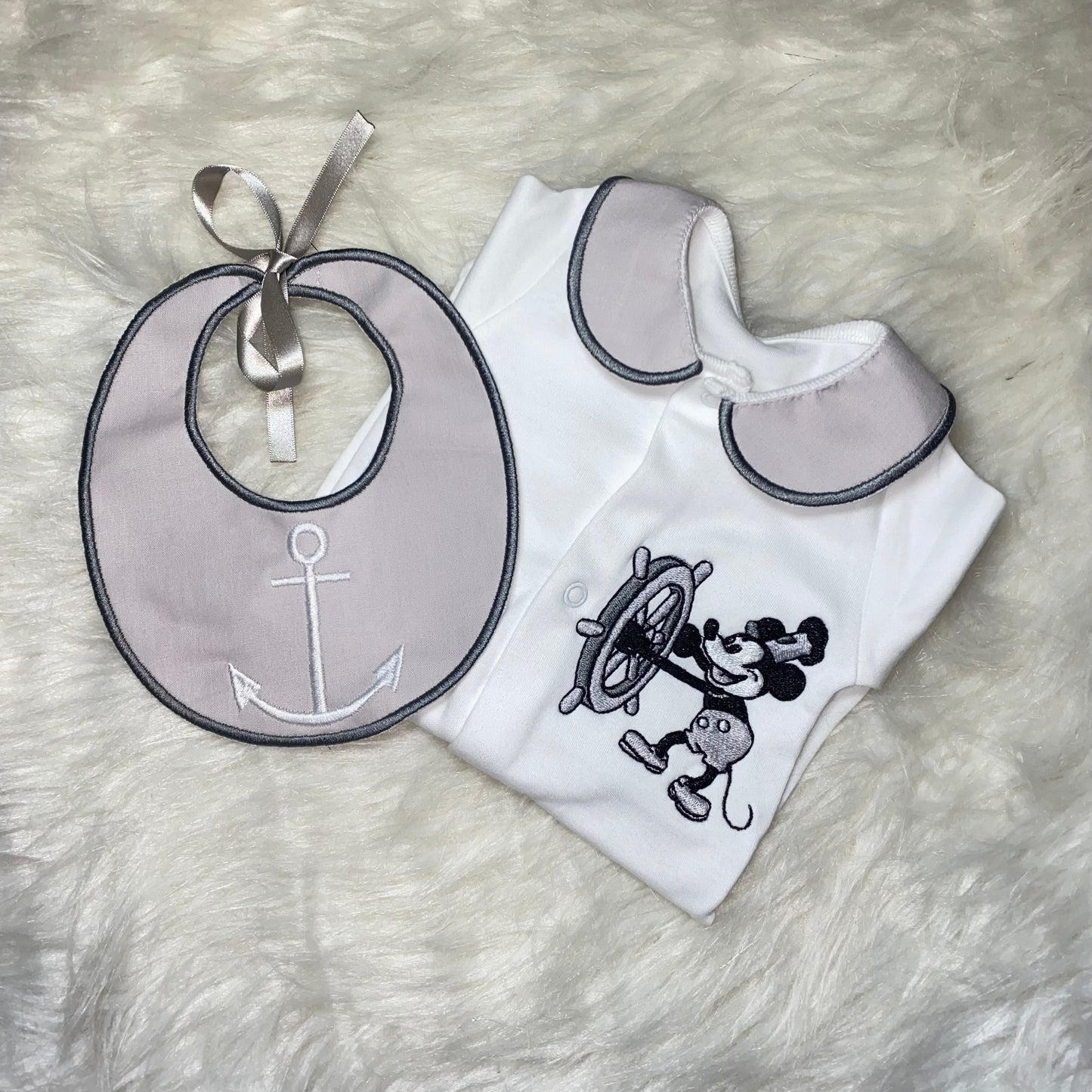 Steam boat Willie set grey (MADE TO ORDER)