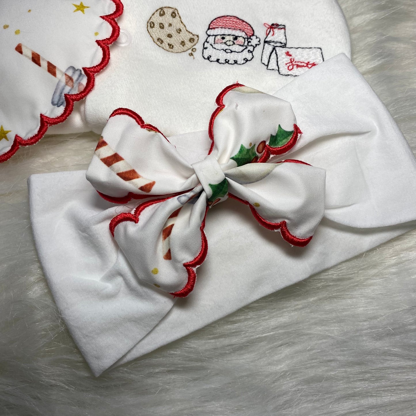 Milk and cookies matching headband