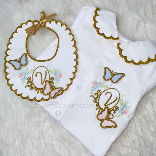 Floral butterfly set