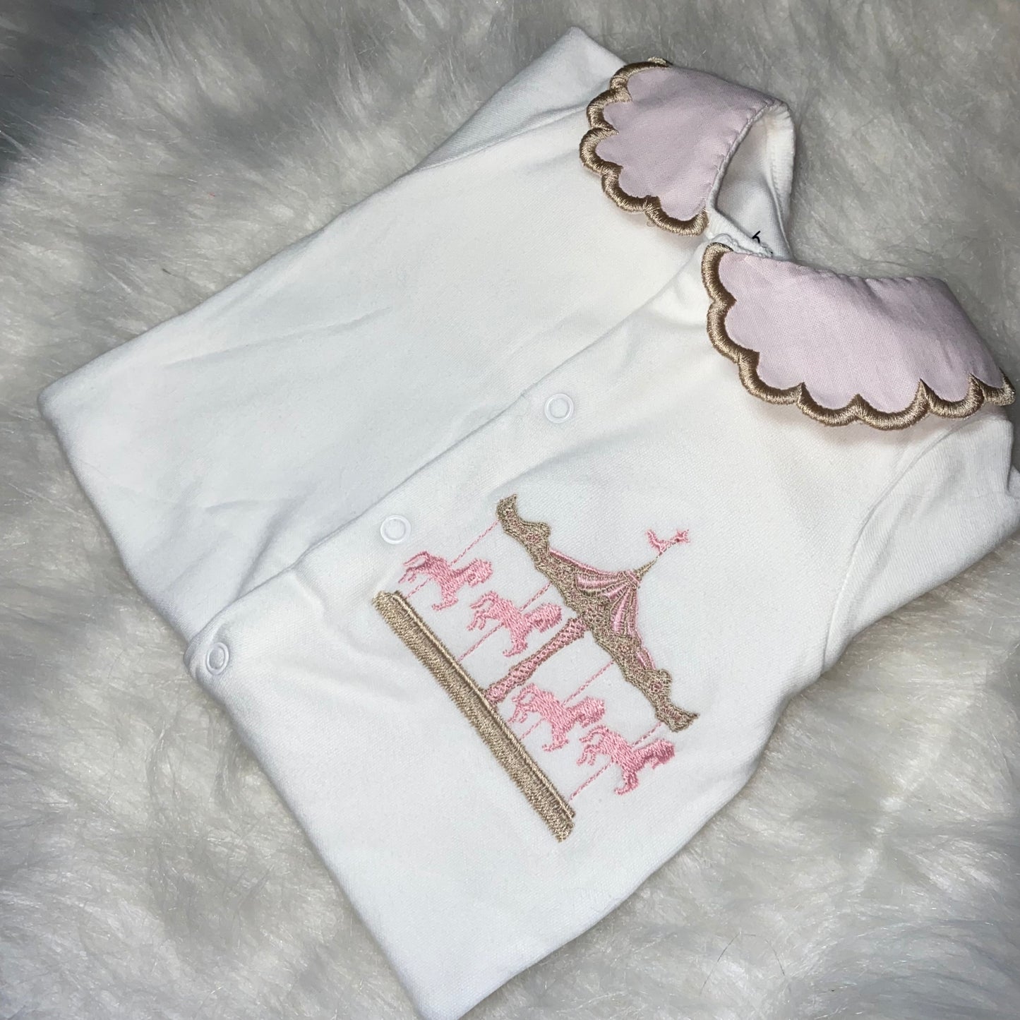 Carousel babygrow (please leave name in order notes)
