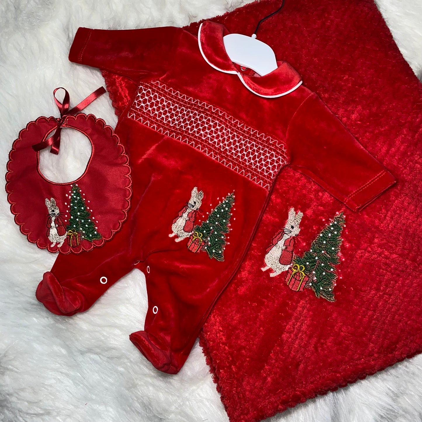 Boys Christmas velour set