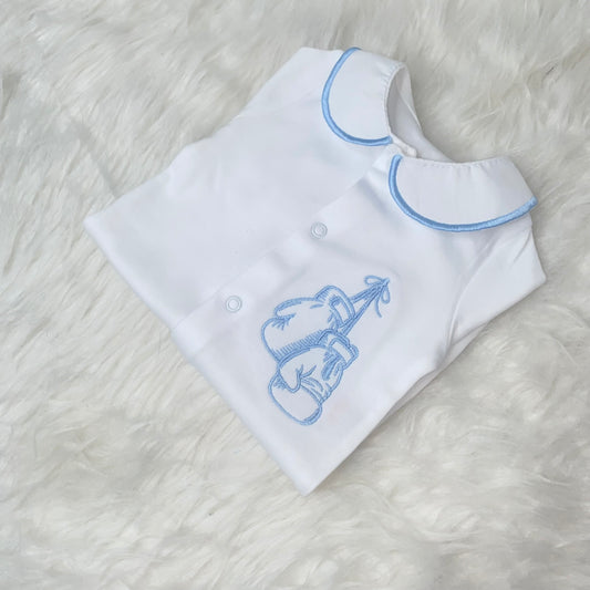 Boxing gloves babygrow (made to order)