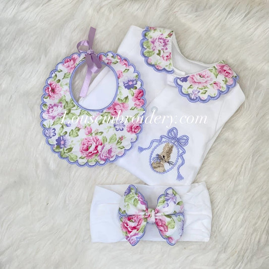 Floral bunny set