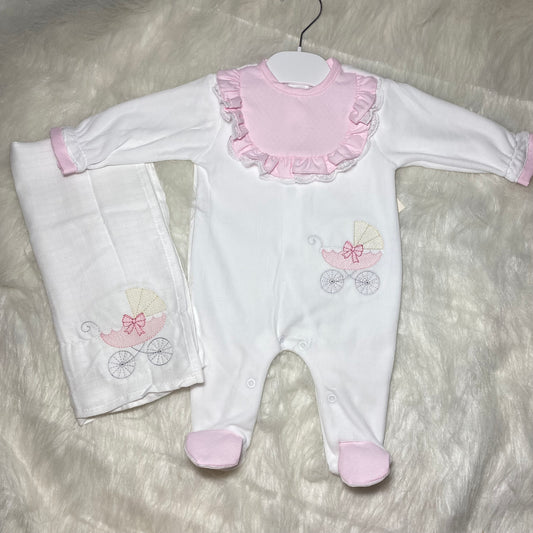Pram 3m velour set